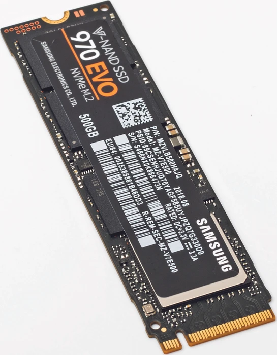 Samsung SSD 970 EVO 500GB, M.2 2280 / M-Key / PCIe 3.0 x4
