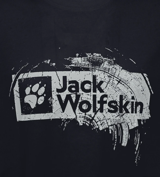 Jack Wolfskin Brand T-Shirt kurzarm wood dark navy (Herren)