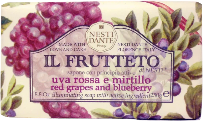 Nesti Dante Il Frutteto Red Grapes and Blueberry feste Seife, 250g