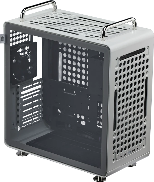Cooler Master Qube 540 Moonstone, grau, Glasfenster