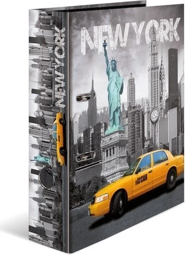 Herma Ordner 2-Ring mit Motiv, 70mm, A4, New York, 10er-Pack