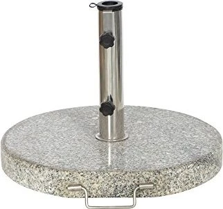 Siena Garden Sonnenschirmständer Granit rund 30kg 50cm grau