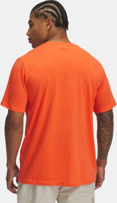 Under Armour Reflective Big Logo Funktionsshirt kurzarm white/ether blue (Herren)
