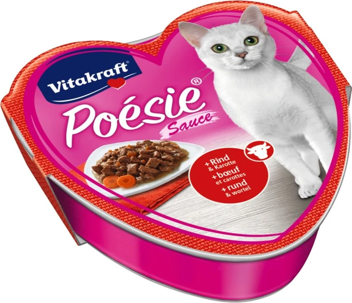 Vitakraft Poesie Rind und Karotte in Sauce, 1.28kg (15x 85g) (31321)