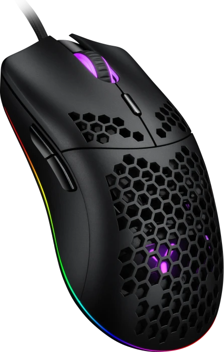 ISY IGM-4000-BK Ultralight RGB Gaming Maus schwarz, USB