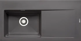 Pyramis Tekton (100x51) 1B 1D LH Einbau Becken links iron grey