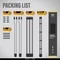 EZDIY-FAB 12VHPWR Cable Kit, 1x 24-Pin, 2x 4/8-Pin ATX, 1x 12VHPWR PCIe, 16AWG, schwarz/weiß Vorschaubild