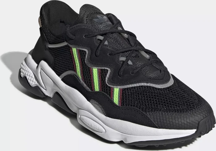 adidas Ozweego core black/solar green/onix (Herren)