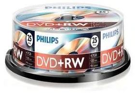 Philips DVD+RW 4.7GB, 25er Pack
