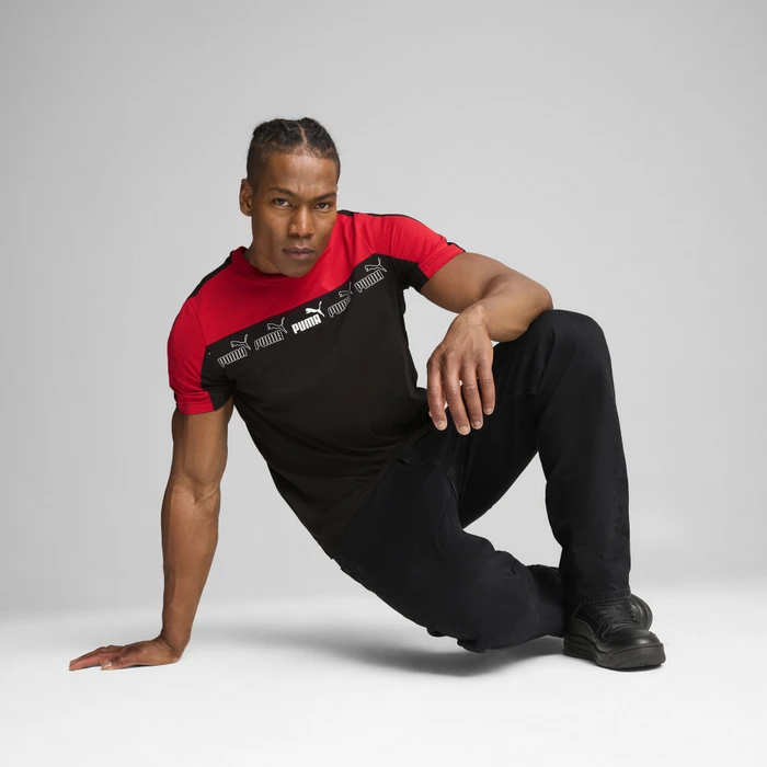 Puma Around The Block T-Shirt kurzarm for all time red (Herren)