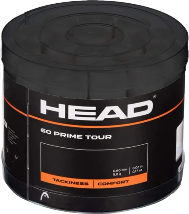 Head Prime Tour 60 Overgrip Griffband schwarz, 60 Stück