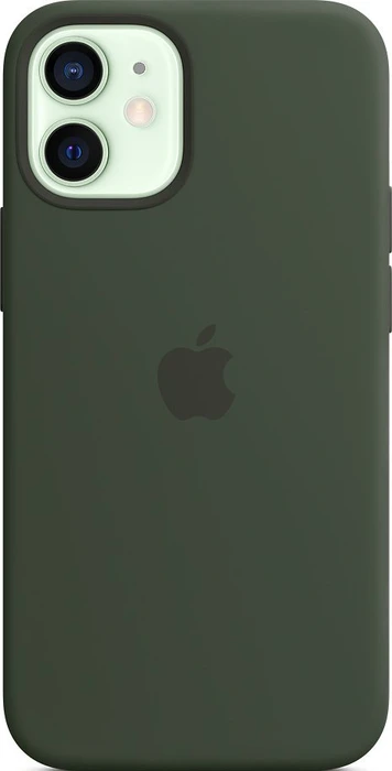 Apple Silikon Case mit MagSafe für iPhone 12 Mini zyperngrün