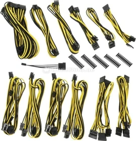 BitFenix Alchemy 2.0 BQT-DPP-Series Kabel Kit für Netzteile, schwarz/gelb (BFX-ALC-BQTKY-RP)