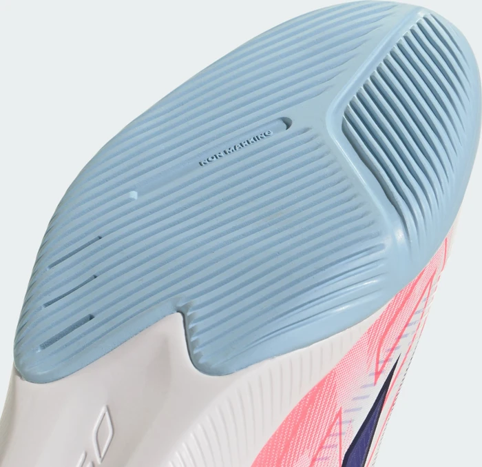 adidas F50 Hyperfast League Laceless IN cloud white/solar purple/solar turbo (Junior)