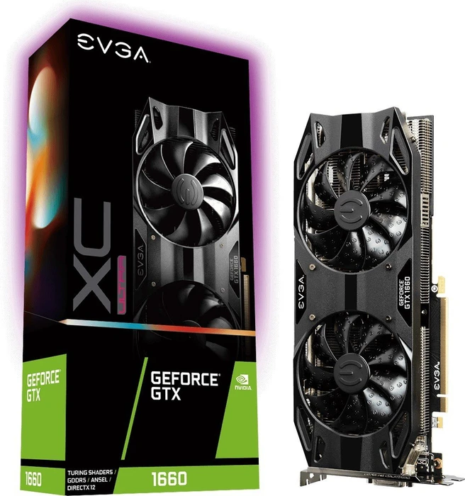 EVGA GeForce GTX 1660 XC Ultra Gaming, 6GB GDDR5, DVI, HDMI, DP