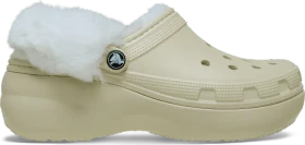 Crocs Classic Platform Fuzz Lined bone (Damen)