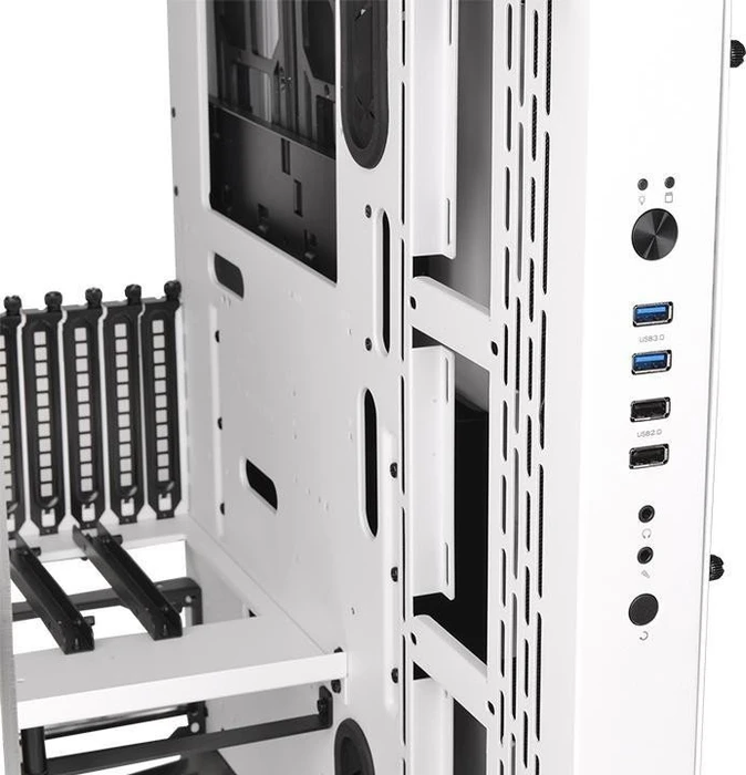 Thermaltake Core P3 Tempered Glass Snow Edition, weiß, Glasfenster