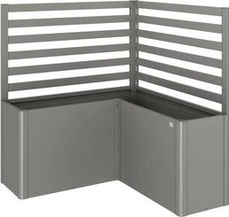 Biohort Rankgitter L-Form 152x152x91cm für Hochbeet quarzgrau-metallic, 2 Stück
