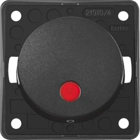 Berker Integro FLOW Kontroll-Ausschalter 2-polig 12V, anthrazit matt