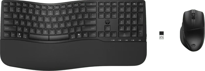 HP 680 Comfort Dual-Mode Keyboard and Mouse Combo, schwarz, USB/Bluetooth, CZ/SK