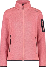 CMP Knit Tech Melange Fleece Jacke fucsia/bianco/titanio (Damen)