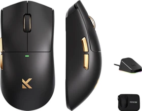 Mchose K7 Ultra mit Ladestation, schwarz/gold, USB/Bluetooth