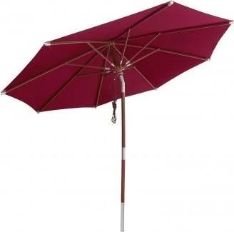 anndora Mittelmastschirm mit Knicker 300cm dunkelrot