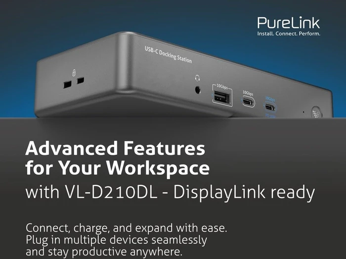PureLink Vuelogic 14-in-1 USB-C Docking Station, USB-C 3.1 [Buchse]