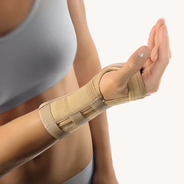 Bort Medical Handgelenkstütze mit Alu-Schiene links Größe XS beige, 1 Stück