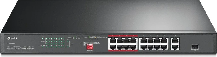 TP-Link TL-SL1200 Rackmount Switch, 17x RJ-45, 1x RJ-45/SFP, 150W PoE+