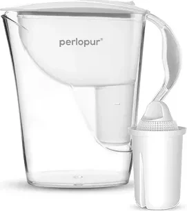 PearlCo Fashion Tischwasserfilter inkl. Kartusche Classic Universal weiß