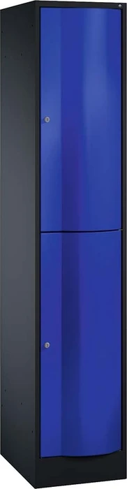 C+P Möbelsysteme Resisto, anthrazit/blau, Spind