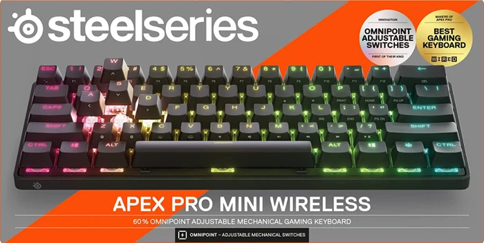 SteelSeries Apex Pro Mini Wireless, OmniPoint 2.0, USB/Bluetooth, ND