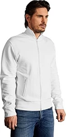 Promodoro Stehkragen Zip Trainingsjacke weiß (Herren)