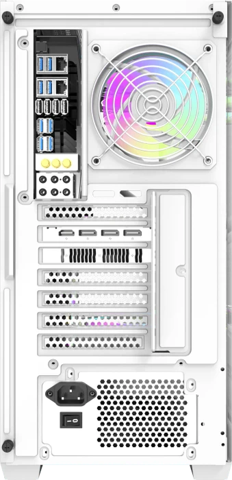 DarkFlash DS900W White, Glasfenster