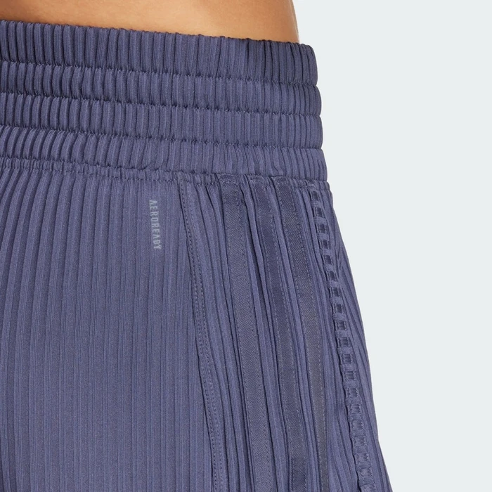 adidas Pacer All Gym Seasonal Rib High-Rise Tonal 3-Streifen Shorts shadow navy (Damen)