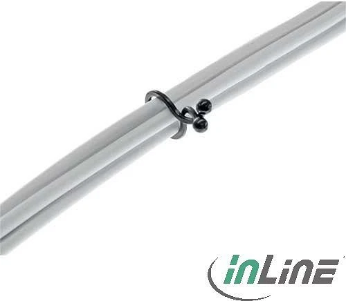 InLine Twist-Kabelbinder, schwarz, 10 Stück
