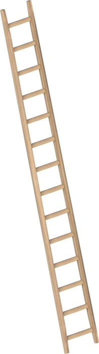Layher Topic 1036 Holz Anlegeleiter, 14 Stufen