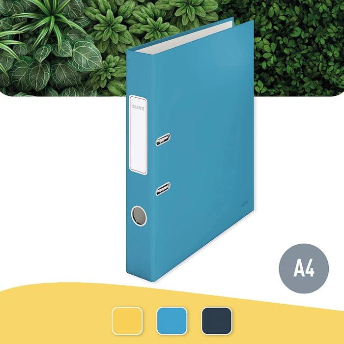 Leitz Qualitäts Ordner 2-Ring 180° Cosy Soft-Touch, 50mm, A4, blau