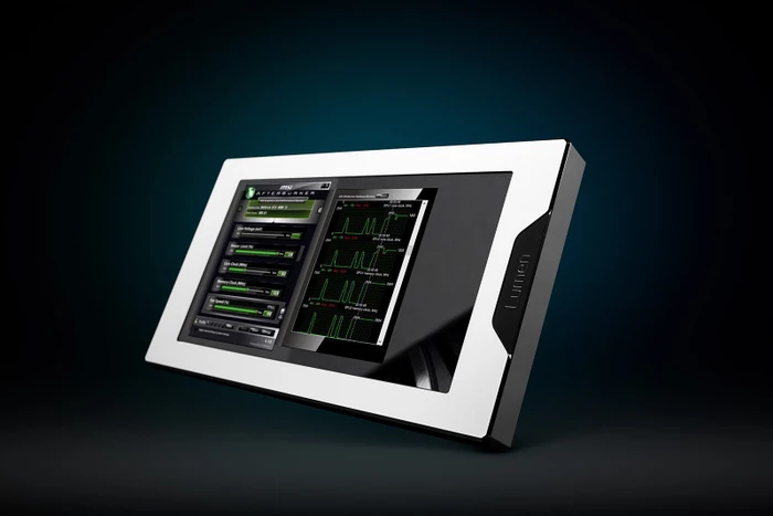 EK Water Blocks Quantum Line EK-Quantum Lumen Hardware Monitor, Nickel, silber, 7"