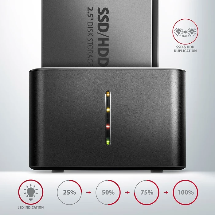 Axagon Compact Dock, 2.5", USB 3.0 Micro-B