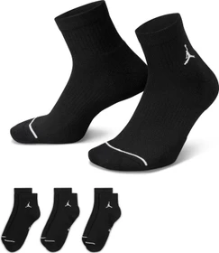 Nike Jordan Everyday Ankle Socken schwarz/weiß, 3 Paare