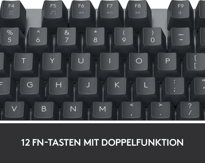 Logitech K835 TKL Mechanical Keyboard, grau/schwarz, TTC RED, USB, DE