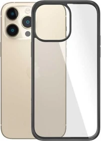 PanzerGlass Clear Case AntiBacterial Black Edition für Apple iPhone 14 Pro Max schwarz/transparent