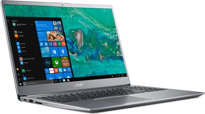 Acer Swift 3 SF315-52G-531A, Sparkly Silver, Core i5-8250U, 8GB RAM, 256GB SSD, GeForce MX150, DE