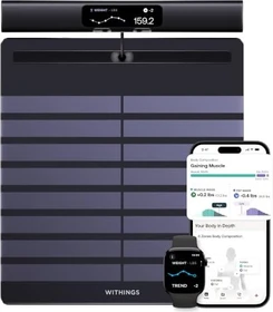 Withings BodyScan 2 digitale Segment-Körperanalysewaage schwarz