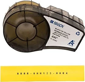 Brady PermaSleeve Schrumpfschlauch, 16.4mm, schwarz/gelb