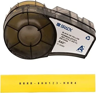 Brady PermaSleeve Schrumpfschlauch, 16.4mm, schwarz/gelb