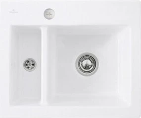 Villeroy & Boch Subway 60 XM flat flächenbündig Becken rechts mit Ablauffernbedienung stone white