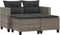 vidaXL Gartensofa 2-Sitzer mit Hockern Vorschaubild